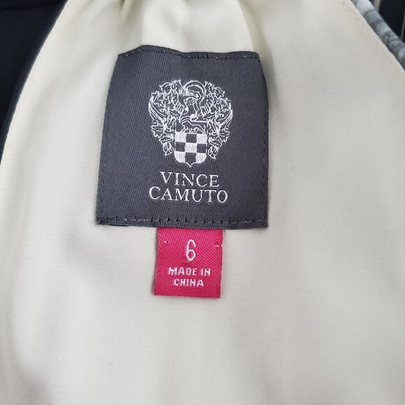 Vince Camuto Womens Floral Scarf Print Halter Maxi Dress Size 6 Black Keyhole - Picture 4 of 11